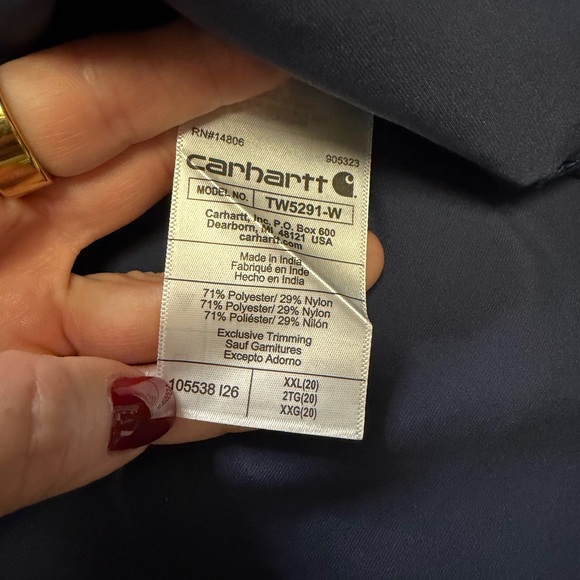 Carhartt Men's Dark Blue Shirt Jacket - Picture 5 of 6